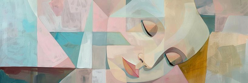 Geometric woman by Poster Art Shop