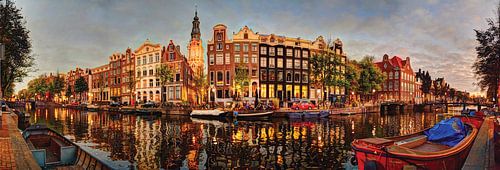 Kloveniersburgwal 50, Zuiderkerk Amsterdam Avond Panorama NR13