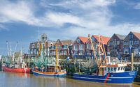 in de haven van Neuharlingersiel, Oost-Friesland van Peter Eckert thumbnail