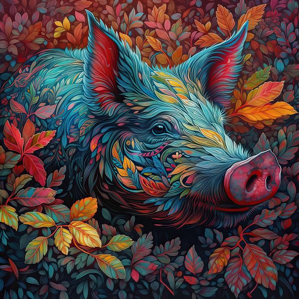  Varken Zwijn Big No. 02 In Kleur par La collection ARTEO