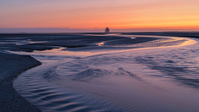 Sunset on the Engelsmanplaat by Henk Meijer Photography