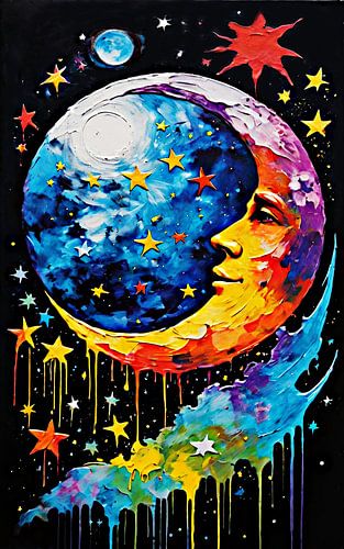 Der Traumwunsch Mond der Mitternacht von DJF by Dean Jayson Freeman Art | Level Up your Home