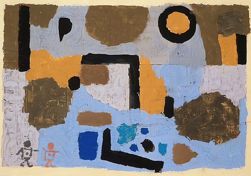 Blocks on Pale Ground