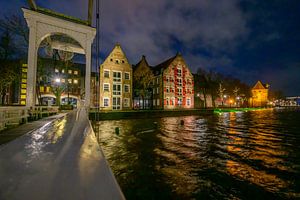 Zwolle Torbeckegracht vue du soir sur Sjoerd van der Wal Photographie