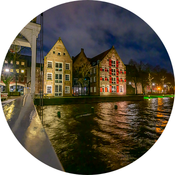 Zwolle Torbeckegracht in de avond van Sjoerd van der Wal Fotografie