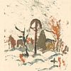 Cimetière de village en hiver (1930) de Zoltán Palugyay sur Peter Balan