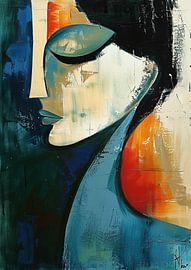 Portrait moderne sur Peinture Abstraite