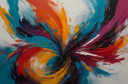 Dynamische Dans van Abstracte Kleuren