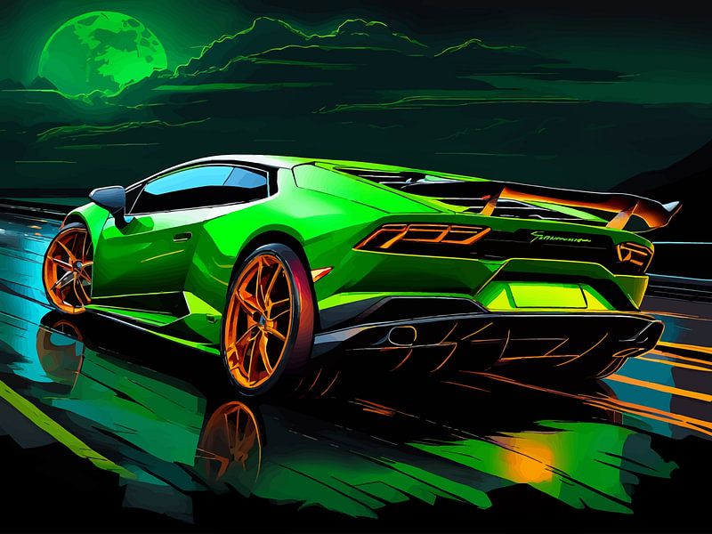 Lamborghini Huracan - Green 2 by MIROKKU