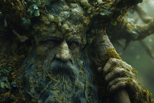 Sjamaan waakt over het oeroude groen