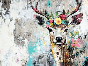 Hirsche Blumen