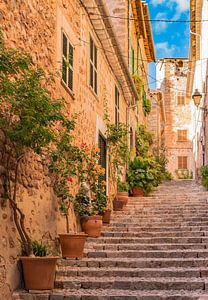 Idyllisches Dorf Fornalutx auf Mallorca, Spanien Balearische Inseln