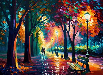 A Walk in The Park | Painting Trees | Forest | Nature Painting