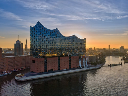 Hamburg - Elbphilharmonie (Elphi) van boven
