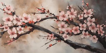Cherry Blossom Serenade 3 van Lisa Maria Digital Art