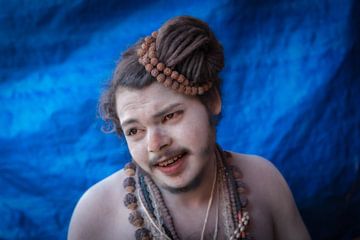 Naga Sadhu during the Kumbh Mela in Haridwar India. Wout Kok One2expose