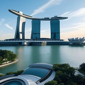 Marina Bay Sands Futuristic by Art Kingdom