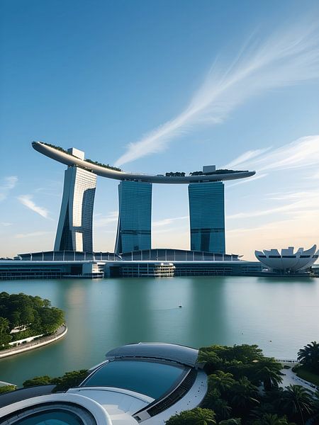 Marina Bay Sands Futuristic by Art Kingdom