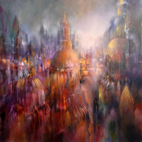 Above the rooftops of the city - domes and cathedrals by Annette Schmucker