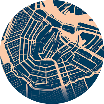 Stadskaart Amsterdam van Walljar