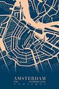 City map of Amsterdam by Walljar thumbnail