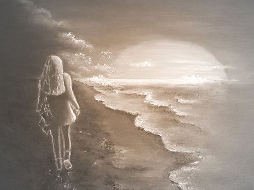 Promenade du soir au bord de la mer 3 a