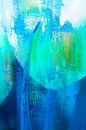 Abstraktes in blau-grün-türkisen Farbtönen von Ellen Driesse Miniaturansicht