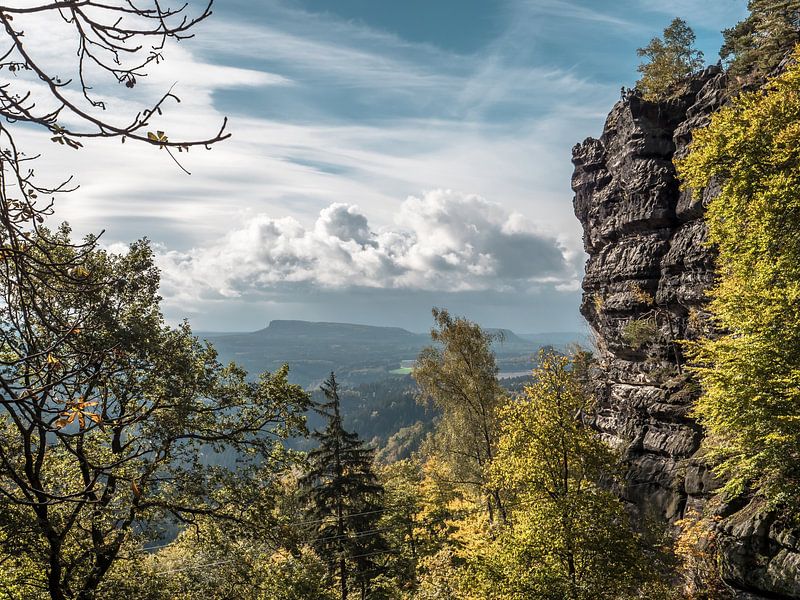Bij de Prebisch Poort, Boheems Zwitserland - Zschirnsteine van Pixelwerk