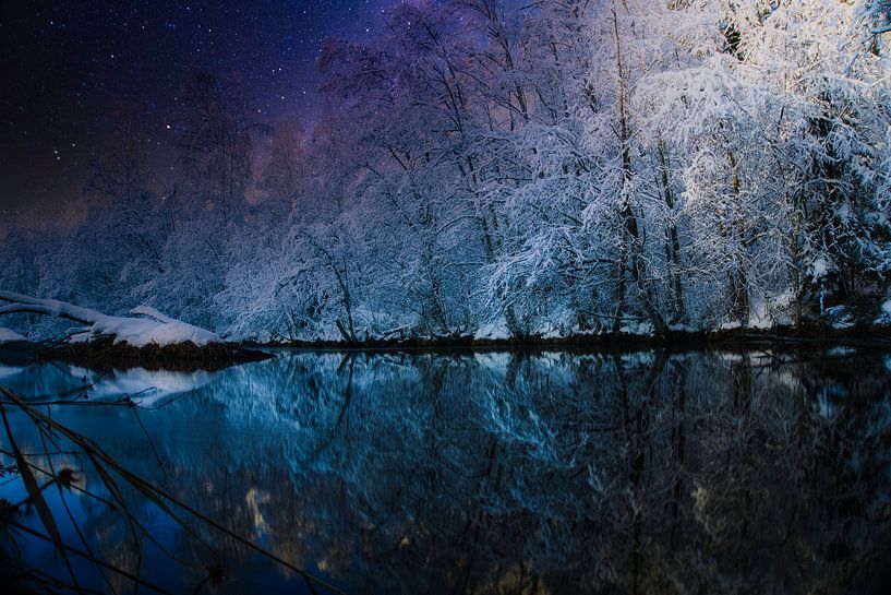 Winter at the lake by mario proeter