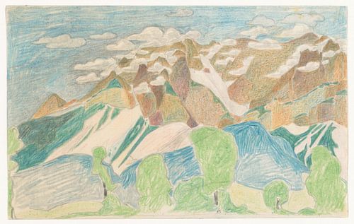 Reijer Stolk - Mountain landscape (1936)