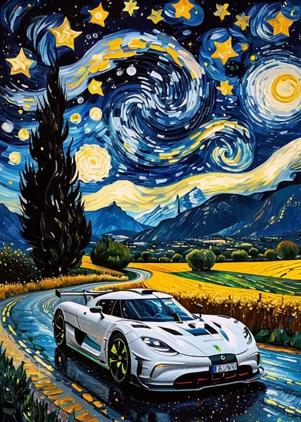 La Koenigsegg Jesko blanche Nuit étoilée par MIROKKU