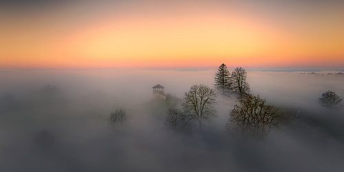 Foggy atmosphere at dawn by Judith Kuhn