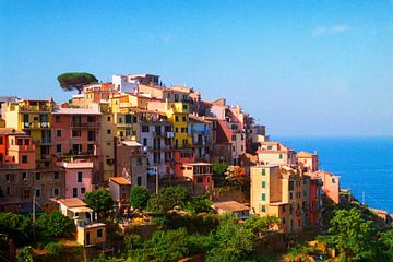 Kleuren van Italië I Corniglia, Cinque Terre van Floris Trapman