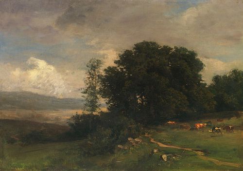 Josef Wenglein, Gezicht op Bad Tölz vanaf Buchberg, 1897