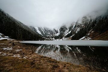 Steirischer Bodensee winter landschap fotoprint van sonja koning