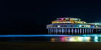 Pier von Scheveningen in einer bunten Abendszene von MICHEL WETTSTEIN Miniaturansicht