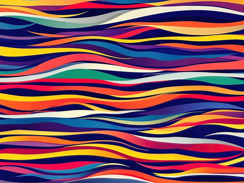 abstract lijnenspel in kleur van The Photo Artist