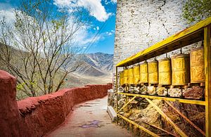 Gebetsmühlen im Kloster von Nedong, Tibet
