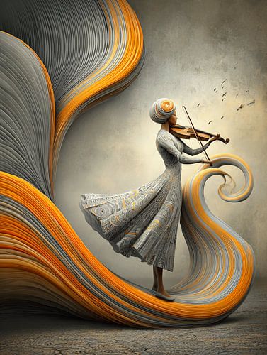 La violoniste 1 sur Catherine Fortin