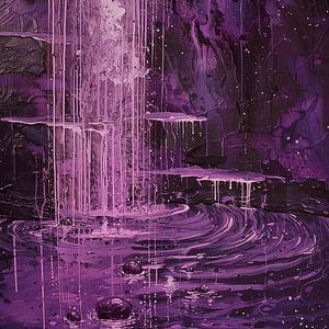 Lila Regen abstrakt