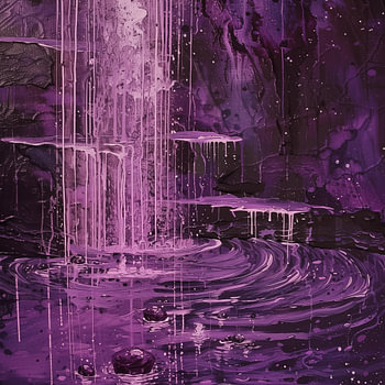 Lila Regen abstrakt