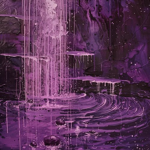 Purple rain abstract