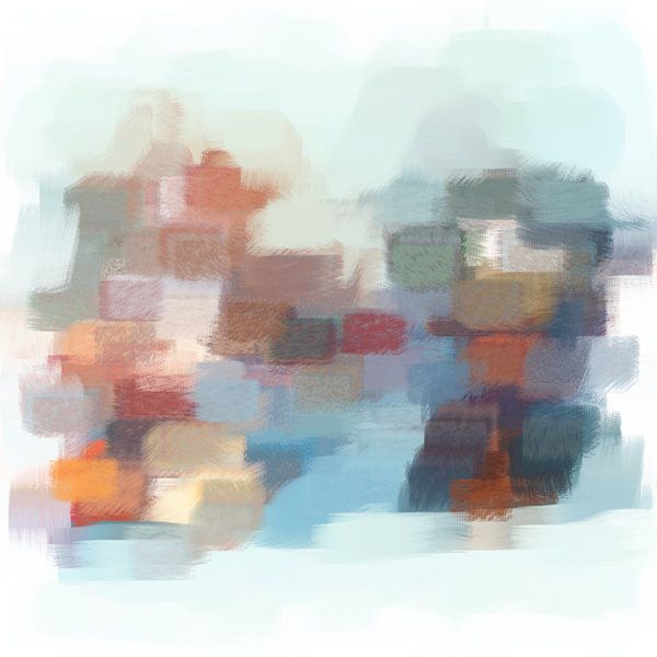 Abstract brushstrokes IV van Maurice Dawson