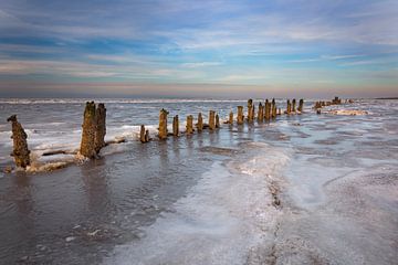 gefrorenes Wattenmeer von Peter Bolman