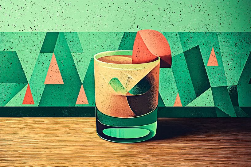Colourful cocktail and patterns by Imperial Art House