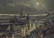 Maastricht bei Mondschein am Morgen von Nop Briex Miniaturansicht