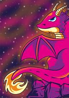 CUTE DRAGON ON TOP OF THE HILL