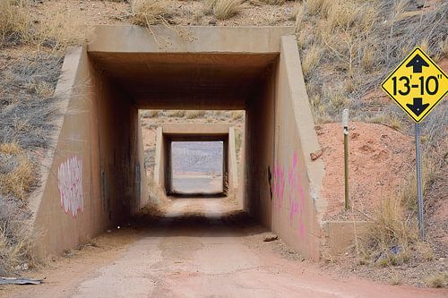 A historical Route 66 underpass