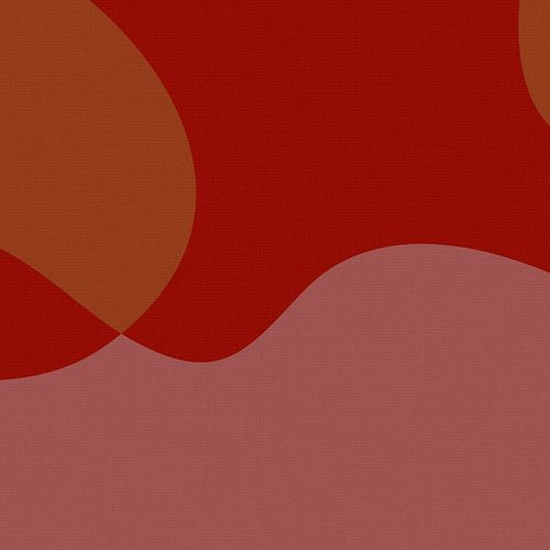 Abstracte organische vormen in warme kleuren III