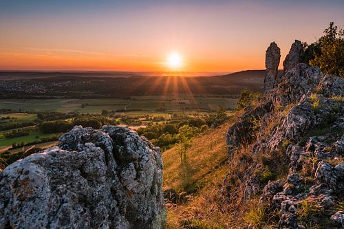 Sonnenuntergang am Berg Walberla